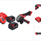 Amoladora angular a batería Milwaukee M18 FSAG125X-602 18 V 125 mm sin escobillas + 2x baterías 6,0 Ah + cargador