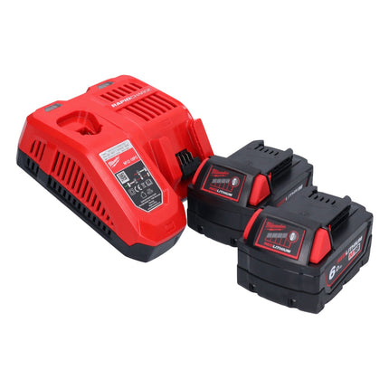Amoladora angular a batería Milwaukee M18 FSAG125X-602 18 V 125 mm sin escobillas + 2x baterías 6,0 Ah + cargador