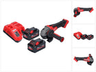 Amoladora angular a batería Milwaukee M18 FSAG125X-802 18 V 125 mm sin escobillas + 2x baterías 8,0 Ah + cargador