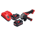 Milwaukee M18 FSAG125X-802 cordless angle grinder 18 V 125 mm brushless + 2x battery 8.0 Ah + charger