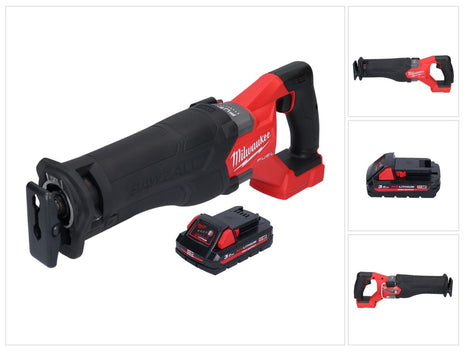 Milwaukee M18 FSZ-301 Akku Recipro Säbelsäge 18 V Brushless + 1x Akku 3,0 Ah - ohne Ladegerät