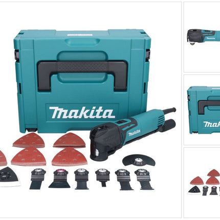 Makita TM 3010 CX3J herramienta multifunción 320 W OIS / Starlock + 59 pcs. kit de accesorios + Makpac