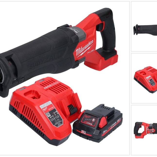 Sierra de sable sin cable Milwaukee M18 FSZ-301 18 V sin escobillas + 1x batería 3.0 Ah + cargador