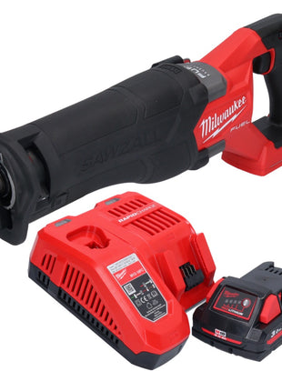 Milwaukee M18 FSZ-301 akumulatorowa pilarka szablasta 18 V bezszczotkowa + 1x akumulator 3,0 Ah + ładowarka