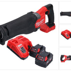 Milwaukee M18 FSZ-402 akumulatorowa pilarka szablasta 18 V bezszczotkowa + 2x akumulator 4,0 Ah + ładowarka