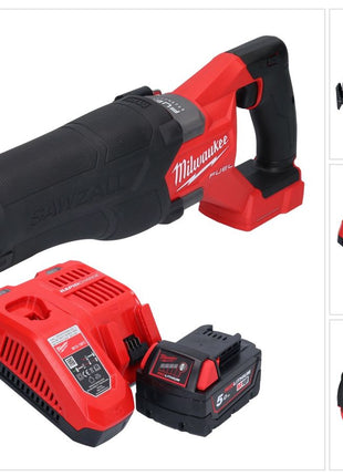 Milwaukee M18 FSZ-501 Recipro Sbelsge 18 V Brushless batterie + 1x 5.0 Ah batterie + chargeur