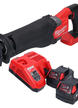 Milwaukee M18 FSZ-502 akumulatorowa pilarka szablasta 18 V bezszczotkowa + 2x akumulator 5,0 Ah + ładowarka