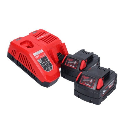 Milwaukee M18 FSZ-502 cordless Recipro reciprocating saw 18 V brushless + 2x battery 5.0 Ah + charger