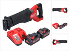 Sierra sable a batería Milwaukee M18 FSZ-552 18 V sin escobillas + 2x baterías 5,5 Ah + cargador