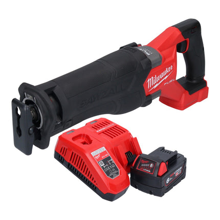 Sierra sable Milwaukee M18 FSZ-601 batería 18 V sin escobillas + 1x batería 6,0 Ah + cargador