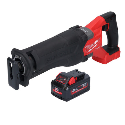 Sierra de sable sin cable Milwaukee M18 FSZ-801 18 V sin escobillas + 1x batería 8,0 Ah - sin cargador