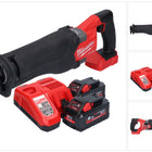 Milwaukee M18 FSZ-802 cordless Recipro reciprocating saw 18 V brushless + 2x battery 8.0 Ah + charger