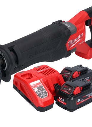 Sierra sable Milwaukee M18 FSZ-802 batería 18 V sin escobillas + 2x baterías 8,0 Ah + cargador