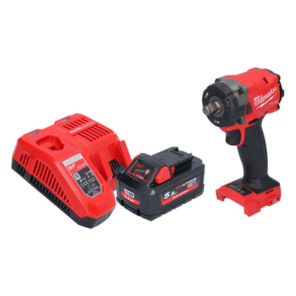 Milwaukee M18 FIW2F12 551 Akku Schlagschrauber 18 V 339 Nm 1 2 Brushless 1x Akku 5 5 Ah Ladegeraet 1 - toolbrothers