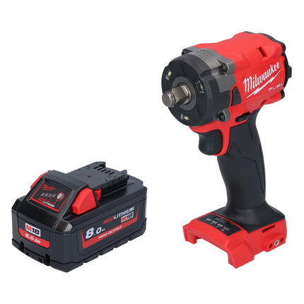 Milwaukee M18 FIW2F12-801 llave de impacto inalámbrica 18 V 339 Nm 1/2" sin escobillas + 1x batería 8,0 Ah - sin cargador