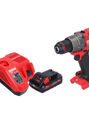 Taladro percutor inalámbrico Milwaukee M18 FPD3-301 18 V 158 Nm sin escobillas + 1x batería 3,0 Ah + cargador