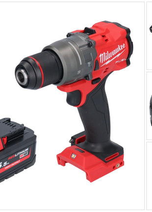 Taladro percutor inalámbrico Milwaukee M18 FPD3-551 18 V 158 Nm sin escobillas + 1x batería 5,5 Ah - sin cargador