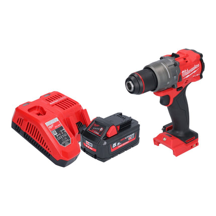 Taladro percutor inalámbrico Milwaukee M18 FPD3-551 18 V 158 Nm sin escobillas + 1x batería 5,5 Ah + cargador