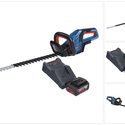 Bosch GHE 18V-60 Professional Taille-haies sans fil 18 V 60 cm Brushless + 1x batterie 4,0 Ah + chargeur