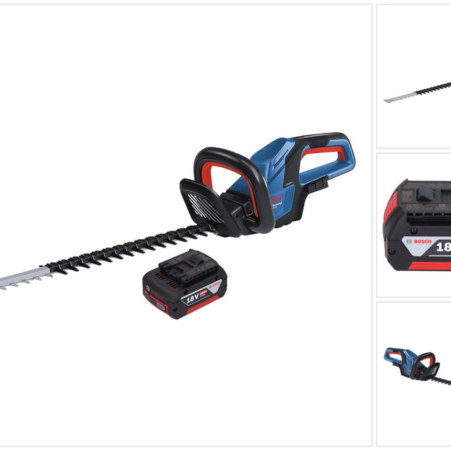 Bosch GHE 18V-60 Professional cordless hedge trimmer 18 V 60 cm brushless + 1x rechargeable battery 5.0 Ah - without charger