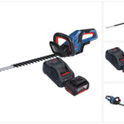 Bosch GHE 18V-60 Cortasetos profesional sin cable 18 V 60 cm sin escobillas + 1x batería recargable 5,0 Ah + cargador
