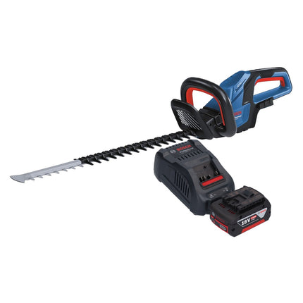 Bosch GHE 18V-60 Tagliasiepi professionale a batteria 18 V 60 cm senza spazzole + 1x batteria ricaricabile 5,0 Ah + caricabatterie