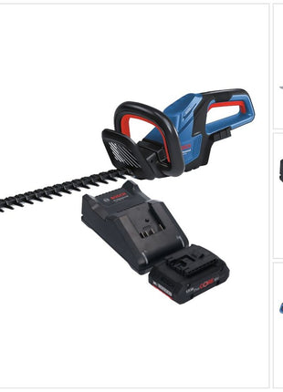 Bosch GHE 18V-60 Professional Taille-haies sans fil 18 V 60 cm Brushless + 1x batterie ProCORE 4,0 Ah + chargeur