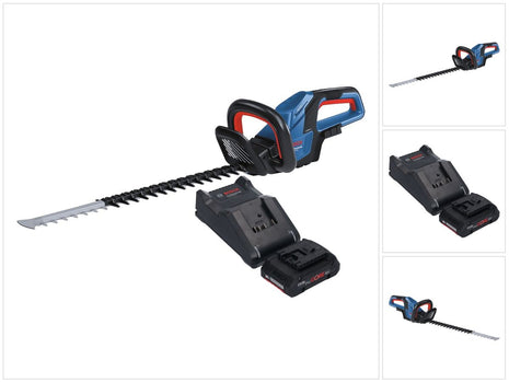 Bosch GHE 18V-60 Cortasetos a batería profesional 18 V 60 cm sin escobillas + 1x batería ProCORE 4,0 Ah + cargador