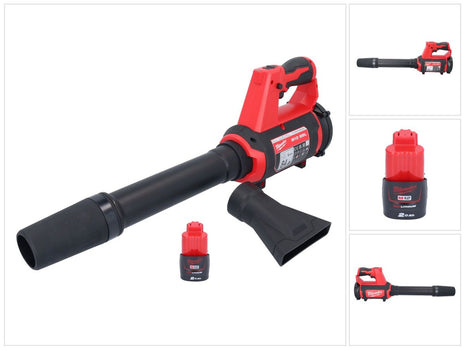 Milwaukee M12 BBL-201 akumulatorowa dmuchawa 12 V + 1x akumulator 2,0 Ah - bez ładowarki