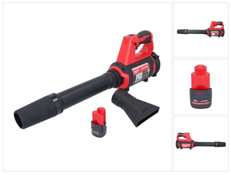 Milwaukee M12 BBL-251 akumulatorowa dmuchawa 12 V + 1x akumulator 2,5 Ah - bez ładowarki