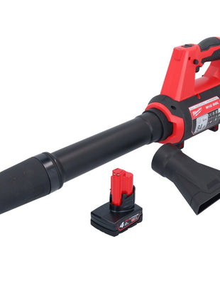 Souffleur sur batterie Milwaukee M12 BBL-401 12 V + 1x batterie 4,0 Ah - sans chargeur