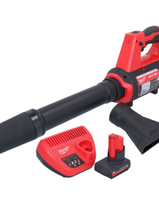 Souffleur sur batterie Milwaukee M12 BBL-501 12 V + 1x batterie 5,0 Ah + chargeur