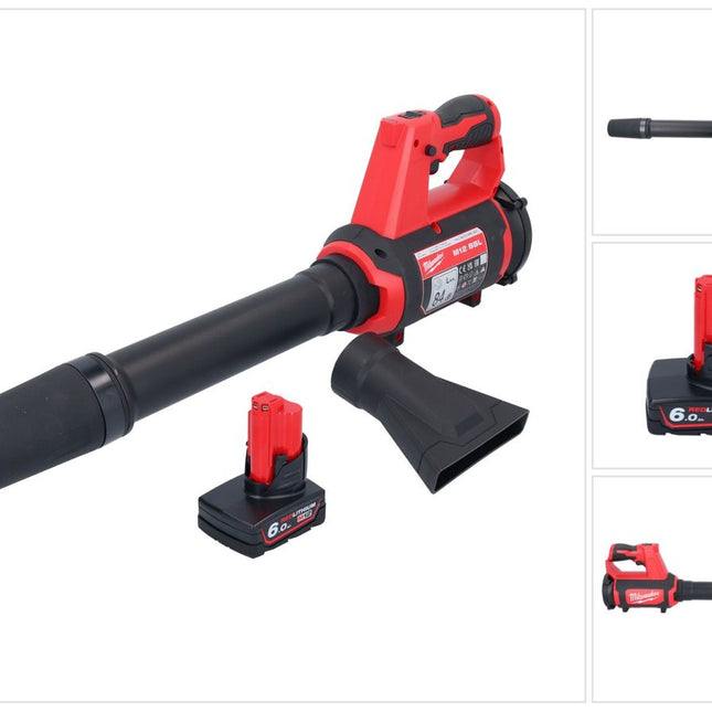 Milwaukee M12 BBL-601 Soplador sin cable 12 V + 1x batería 6.0 Ah - sin cargador