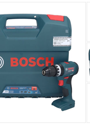 Bosch GSB 18V-45 Taladro percutor inalámbrico profesional 18 V 45 Nm sin escobillas + estuche en L - sin batería, sin cargador