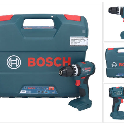 Bosch GSB 18V-45 Taladro atornillador profesional a batería 18 V 45 Nm sin escobillas + maletín en L - sin acumulador, sin cargador