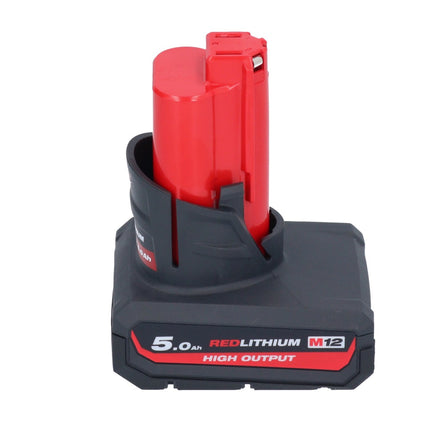 Sega a nastro a batteria Milwaukee M12 BS-501 12 V 41 x 41 mm + 1x batteria 5,0 Ah - senza caricabatterie