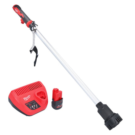 Bomba de trasiego a batería Milwaukee M12 BSWP-251 12 V 34 l/min + 1x batería 2,5 Ah + cargador