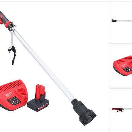 Bomba de trasvase a batería Milwaukee M12 BSWP-501 12 V 34 l/min + 1x batería 5,0 Ah + cargador