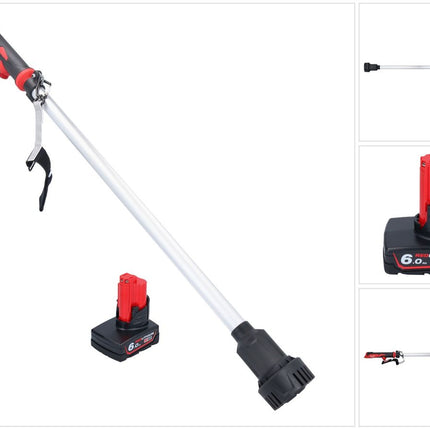 Bomba de trasvase a batería Milwaukee M12 BSWP-601 12 V 34 l/min + 1x batería 6,0 Ah - sin cargador