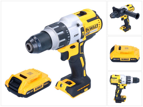 DeWalt DCD 996 N cordless impact drill 18 V 95 Nm brushless + 1x rechargeable battery 2.0 Ah - without charger