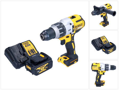 Taladro percutor inalámbrico DeWalt DCD 996 M1 18 V 95 Nm sin escobillas + 1x batería 4,0 Ah + cargador