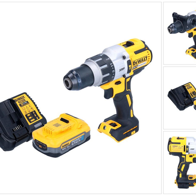 DeWalt DCD 996 H1 cordless impact drill 18 V 95 Nm brushless + 1x Powerstack battery 5.0 Ah + charger