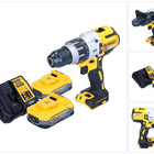 DeWalt DCD 996 H2 Akku Schlagbohrschrauber 18 V 95 Nm Brushless + 2x Powerstack Akku 5,0 Ah + Ladegerät