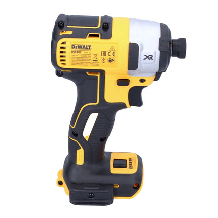 DeWalt DCF 887 E1 cordless impact wrench 18 V 205 Nm 1/4" brushless + 1x rechargeable battery 1.7 Ah + charger