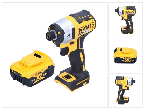 Akumulatorowy klucz udarowy DeWalt DCF 887 N 18 V 205 Nm 1/4" bezszczotkowy + 1x akumulator 5,0 Ah - bez ładowarki