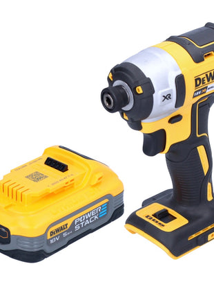 Akumulatorowy klucz udarowy DeWalt DCF 887 N 18 V 205 Nm 1/4" bezszczotkowy + 1x akumulator powerstack 5,0 Ah - bez ładowarki