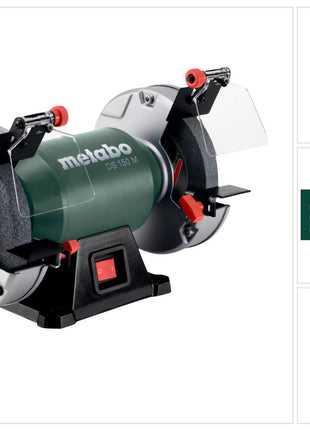 Metabo amoladora doble DS 150 M 370 W 150 x 20 x 20 mm (604150000)