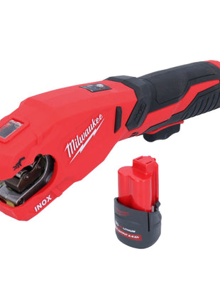 Milwaukee M12 PCSS-251 Akumulatorowy obcinak do rur ze stali nierdzewnej 12 V 12 - 28 mm + akumulator 2,5 Ah - bez ładowarki