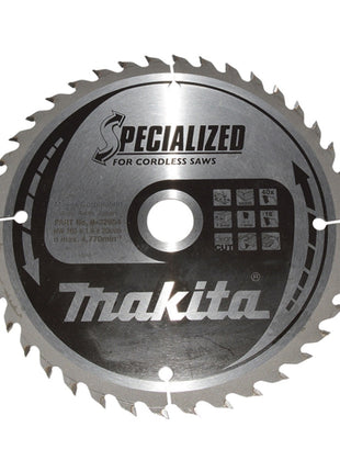 Brzeszczot Makita CCF16540E SPECIALIZED 165 x 20 mm 40 zębów do drewna ( B-32954 )