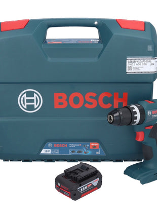 Bosch GSB 18V-45 Professional Perceuse-visseuse à percussion sans fil 18 V 45 Nm Brushless + 1x batterie 4,0 Ah + L-Case - sans chargeur